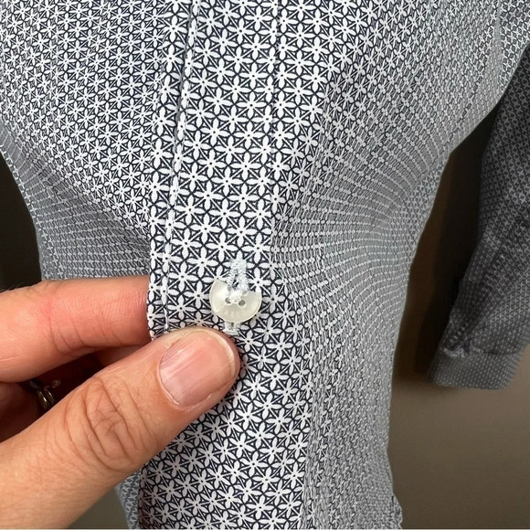 Ted Baker Button Up Dress Shirt Mens Size 15.5 Blue Work Career Professional - Picture 8 of 9